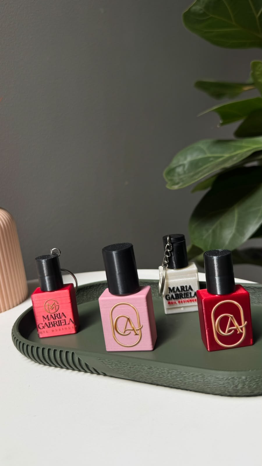 Chaveiro Vidrinho de Esmalte Personalizado com Logo em DTF
