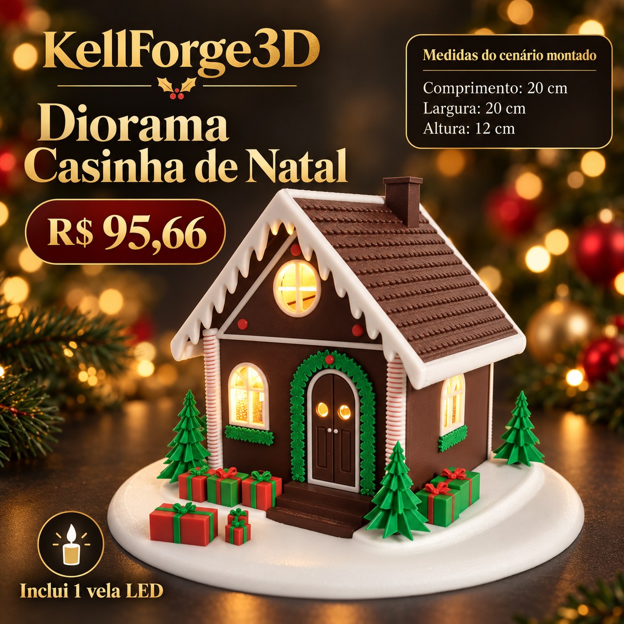 Diorama Casinha de Natal